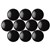 QUARTET MAGNETIC BUTTONS 40MM BLACK PACK 10