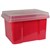 ITALPLAST FILE STORAGE BOX 32 LITRE WATERMELONCLEAR LID