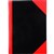 BLACK AND RED NOTEBOOK GLOSS COVER A4 100 LEAF 43111CM