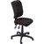 RAPIDLINE ERGONOMIC TYPIST CHAIR SQUARE BACK SEATBACK TILT BLACK 130KG 10 YEAR WARRANTY 