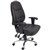 RAPIDLINE PU300 ERGONOMIC TASK CHAIR HIGH BACK CHROME BASE ARMS PU BLACK