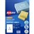 AVERY 936008 J8167 SHIPPING LABEL FROSTED INKJET 1UP CLEAR PACK 25
