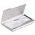 DURABLE BUSINESS CARD BOX ALUMINIUM 20 CAPACITY 90 X 55MM