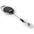 DURABLE BADGE REEL STYLE WITH SNAP BUTTON STRAP BLACK