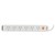 ITALPLAST POWER BOARD 6 OUTLET WITH MASTER SWITCH AND OVERLOAD 1M WHITE