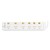 ITALPLAST POWER BOARD 6 OUTLET INDIVIDUAL SWITCHES 1M WHITE