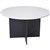 YS DESIGN OXLEY ROUND MEETING TABLE 900MM DIAMETER WHITEIRONSTONE