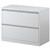 STEELCO LATERAL FILING CABINET 2 DRAWER 710 X 915 X 463MM WHITE SATIN