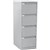 MERCURY FILING CABINET 4 DRAWER 470 X 620 X 1320MM SILVER GREY