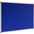 VISIONCHART CORPORATE FELT PINBOARD ALUMINIUM FRAME 2400 X 1200MM ROYAL BLUE
