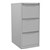STEELCO FILING CABINET 3 DRAWER 470 X 620 X 1015MM SILVER GREY