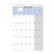 DEBDEN WALL CALENDAR CE0013 MONTH TO VIEW 300 X 432MM
