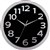 CARVEN FASHION WALL CLOCK ROUND 330MM BLACKSILVER
