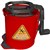 CLEANLINK MOP BUCKET HEAVY DUTY PLASTIC WRINGER 16 LITRE RED