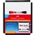 FABERCASTELL DOUBLE SIDED MAGNETIC WHITEBOARD AND 1 X BONUS BICOLOUR MARKER 260 X 310MM