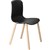 DAL ACTI CHAIR 4LEG TIMBER FRAME BLACK POLYPROP SHELL