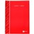 QUILL INDEX BOOK HARDCOVER 160 PAGE 70GSM A5 RED