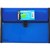 BANTEX EXPANDING FILE POP GEAR  13 POCKET BUCKLE CLOSURE A4 BLUE