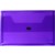 BANTEX TRANSLUCENT DOCUMENT WALLET POP GEAR PP HOOK AND LOOP CLOSURE FOOLSCAP PURPLE