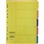 INITIATIVE DIVIDERS MANILLA 5TAB A4 BRIGHT COLOURS