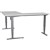 CONSET 50143 ELECTRIC HEIGHT ADJUSTABLE LSHAPED DESK 1800 X 800MM  1800 X 600MM WHITESILVER
