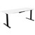 SUMMIT ELECTRIC SIT TO STAND STRAIGHT DESK 1500 X 750MM WHITEBLACK