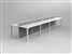 STUDIO 50 DESK 8 STAFF BACK TO BACK LAYOUT