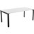 OLG AXIS SINGLE SIDED DESK 1500 X 750MM BLACK FRAME WHITE TOP