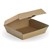 BIOPAK BIOBOARD DINNER BOX BROWN PACK 50