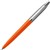 PARKER JOTTER ORIGINALS BALLPOINT PEN MEDIUM BLUE INK MEDIUM STAINLESS STEEL  ORANGE TRIM