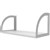 RAPID INFINITY DELUXE SCREEN HUNG SHELF 600 X 270 X 250MM NATURAL WHITEWHITE