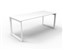 RAPID INFINITY DELUXE 1 PERSON LOOP LEG SINGLE SIDED WORKSTATION 1500 X 750 X 730MM NATURAL WHITE TOP  WHITE FRAME