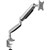 ERGOVIDA SINGLE MONITOR ARM GAS SPRING MONITOR SILVER