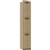 RAPIDLINE MELAMINE LOCKER 3 DOOR 1850 X 305 X 455MM NATURAL OAKBLACK EDGING