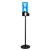 DEFLECTO 693163 HAND SANITISER DISPLAY STAND SINGLE A4 15M BLACKCLEAR