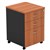 OM MOBILE PEDESTAL 3DRAWER LOCKABLE 468 X 510 X 685MM CHERRYCHARCOAL