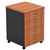 OM MOBILE PEDESTAL 4DRAWER LOCKABLE 468 X 510 X 685MM CHERRYCHARCOAL