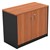 OM STATIONERY CUPBOARD LOCKABLE 900 X 450 X 720MM CHERRYCHARCOAL