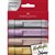 FABERCASTELL TEXTLINER HIGHLIGHTER METALLIC ASSORTED PACK 4
