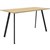 RAPIDLINE ETERNITY HIGH BAR TABLE 1500 X 750MM NATURAL OAK  BLACK