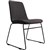RAPIDLINE TEMPO VISITORS CHAIR MEDIUM BACK SLED BASE CHARCOALBLACK