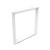 RAPIDLINE LOOP LEG 750 X 105 X 695MM WHITE SET 2