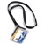 DURABLE DELUXE CARD HOLDER WITH NECKLACE CHARCOAL