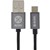 MOKI SYNCHARGE BRAIDED CABLE USBA TO MICROUSB 3M SILVER