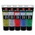 JASART BYRON ACRYLIC PAINT 75ML GLITTER ASSORTED PACK 5