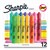 SHARPIE SMEARGUARD TANK HIGHLIGHTER CHISEL ASSORTED PACK 12