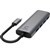 COMSOL HUB USBC TO 4 PORT USBA 30 GREY