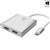 COMSOL USBC TO DOUBLE HDMI ADAPTER SILVER