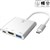 COMSOL USBC MALE TO HDMI  USB 30  USBC ADAPTER SILVER