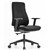 INITIATIVE MADISON TASK CHAIR WITH ARMS MEDIUM BACK FABRIC BLACK